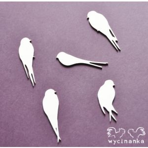 Tekturka Wycinanka Birds Paradise - Jaskółki, 5szt